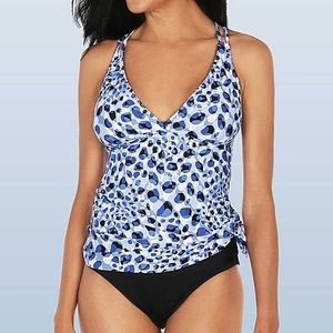 Tahari Tankini Convertible Swim Top NEW- Sz. Sm